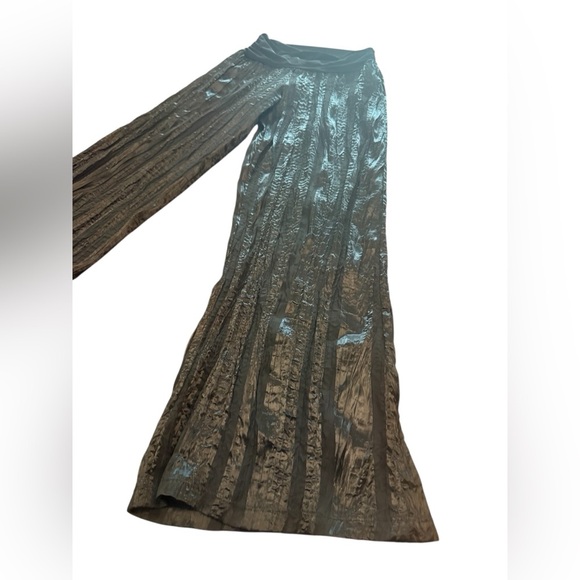 The COOLEST Nina Piu Y2K Pants. Black Semi Sheer Striped Pants Size Small. - Picture 4 of 9